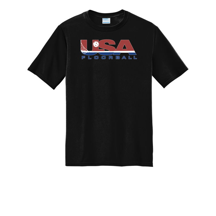 USA Floorball Men's Black Practice Shirt