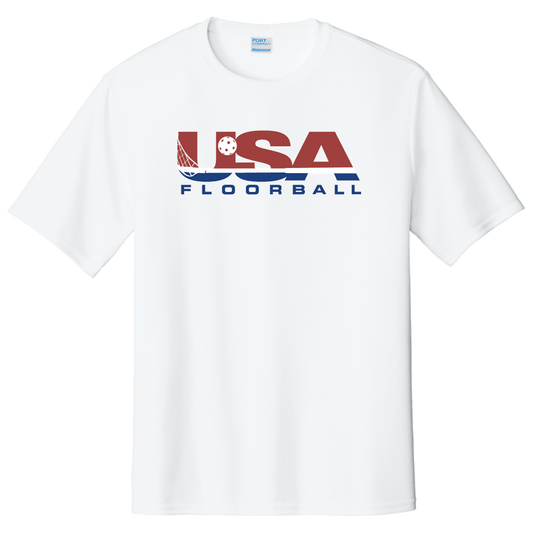 USA Floorball Men's White Practice Shirt