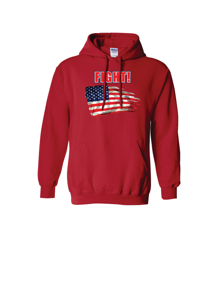 FIGHT! Old Glory Hooded Sweatshirt