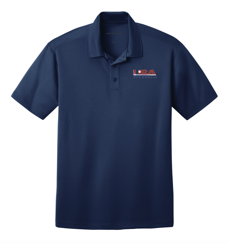 USA Floorball Men's Royal Blue Polo Shirt