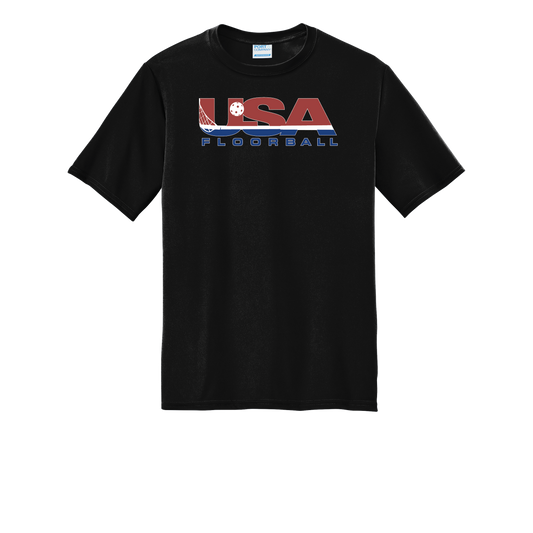 USA Floorball Men's Black Practice Shirt